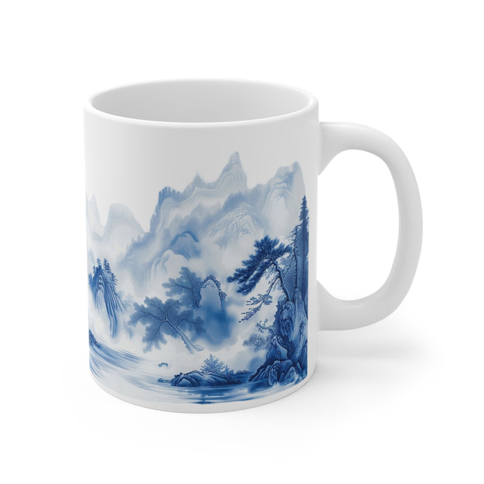 Chinoiserie Porcelain Design Mug 11oz