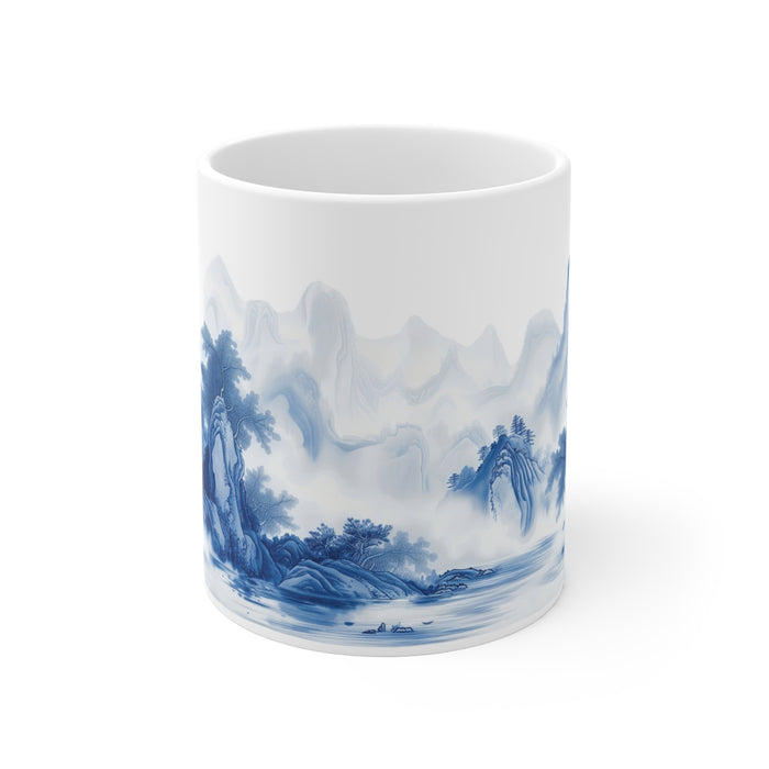 Chinoiserie Porcelain Design Mug 11oz